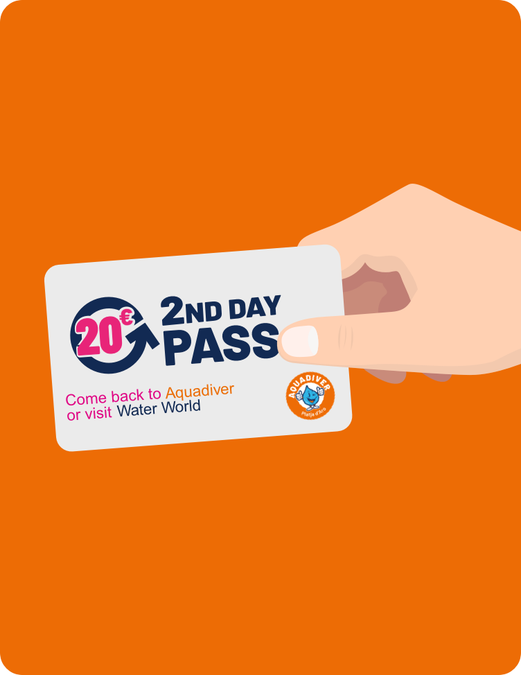 2nd Day Pass: vuelve a Aquadiver o visita Water World